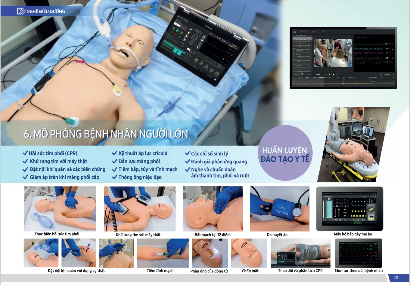 Phòng mô phỏng nghề Điều Dưỡng