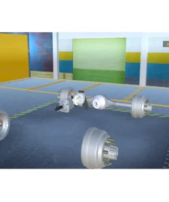 Mô phỏng thực hành về lắp ráp hệ thống phanh dầu trợ lực khí nén